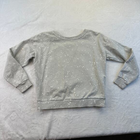 Jungmaven Womens Paint Splatter Sweatshirt Greige White Small EUC Hemp Cotton - Picture 16 of 16